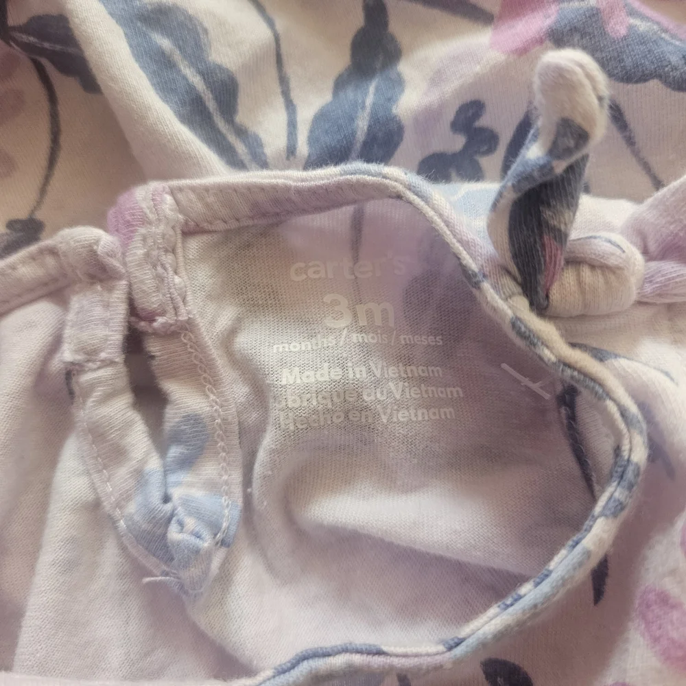 💝💝5/$25💝💝 Carter's Floral Dress & Diaper Cover Set - Pink and Blue